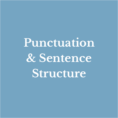 Lesson 15: Punctuation & Sentence Structure