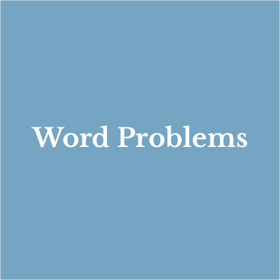 Lesson 11: Word Problems