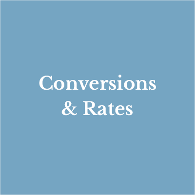Lesson 14: Conversions & Rates